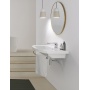 poolkumer keraamiline valamu NORM 60x49 cm, valge ExtraGlaze
