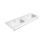 valamu PURA SLIM 122x46cm,  valge ExtraGlaze