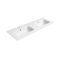 valamu PURA SLIM 122x46cm,  valge ExtraGlaze