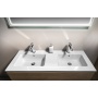valamu PURA SLIM 122x46cm,  valge ExtraGlaze