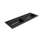 valamu PURA SLIM 122x46cm,  must matt