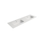 valamu PURA SLIM 142x46cm,  valge matt