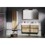 keraamiline valamu SAND 120x50 cm, 2 segistiava, valge ExtraGlaze