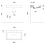 valamu KUBE X 80x47cm,  ilma segistiavata,  valge ExtraGlaze