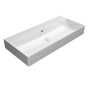 valamu KUBE X 100x47cm,  tasaseks lihvitud põhi,  ilma segistiavata, valge ExtraGlaze