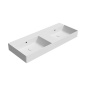 valamu KUBE X 120x47cm,  ilma segistiavata,  valge matt
