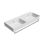 valamu KUBE X 120x47cm,  ilma segistiavata,  valge matt