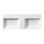 valamu KUBE X 120x47cm,  ilma segistiavata,  valge ExtraGlaze
