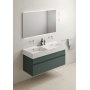 valamu KUBE X 120x47cm,  ilma segistiavata,  valge ExtraGlaze