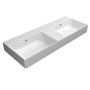 valamu KUBE X 120x47cm,  ilma segistiavata,  valge ExtraGlaze