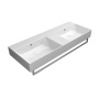 valamu KUBE X 120x47cm,  tasaseks lihvitud põhi,  ilma segistiavata, valge ExtraGlaze