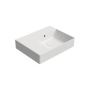 valamu KUBE X 60x47cm,  L,  ilma segistiavata, valge matt