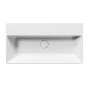 valamu KUBE X 70x37cm,  ilma segistiavata,  valge ExtraGlaze