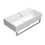 valamu KUBE X 70x37cm,  tasaseks lihvitud põhi,  valge ExtraGlaze