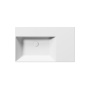 valamu KUBE X 80x47cm,  R,  ilma segistiavata, valge matt