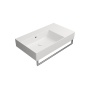 valamu KUBE X 80x47cm,  R,  ilma segistiavata, valge matt