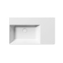valamu KUBE X 80x47cm,  R,  ilma segistiavata, valge ExtraGlaze