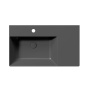 valamu KUBE X 80x47cm,  R,  must matt