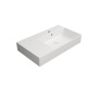 valamu KUBE X 80x47cm,  L,  valge matt