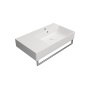 valamu KUBE X 80x47cm,  L,  valge matt