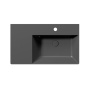 valamu KUBE X 80x47cm,  L,  must matt