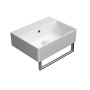 valamu KUBE X 45x35cm,  ilma segistiavata,  valge ExtraGlaze
