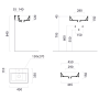 valamu KUBE X 45x35cm,  valge matt