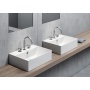 valamu KUBE X 45x35cm,  valge matt