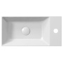 valamu KUBE X 50x25 cm parem/vasak, valge ExtraGlaze