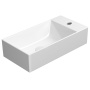 valamu KUBE X 50x25 cm parem/vasak, valge ExtraGlaze
