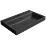 NUBES ceramic washbasin 80x50cm, black matt