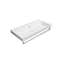 NUBES ceramic washbasin 100x50cm, without tap hole, white matt