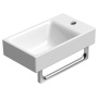 valamu Nubes 40x23 cm, segistiavaga, valge ExtraGlaze