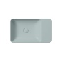 MODO countertop ceramic washbasin 60x35cm, without tap hole, ghiaccio matt