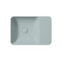 MODO countertop ceramic washbasin 50x35cm, without tap hole, ghiaccio matt
