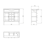 valamukapp AMBRA 96x82x34.5 cm, kuusk