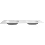 valamu ARECA Double, 161x51.5 cm, valge