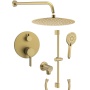 süvistatav dušisegisti komplekt Iconic 2, harjatud kuld
