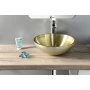klaasist valamu MURANO SOFT BROWN, diam. 40 cm, golden beige