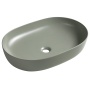 ARDEA countertop ceramic washbasin, 60,5x41,5cm, verde