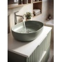 ARDEA countertop ceramic washbasin, 60,5x41,5cm, verde