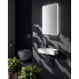 AQUA MINI ceramic washbasin 38x14cm, tap hole on the left, white
