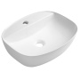 VIONA ceramic countertop washbasin, 50x38cm, white