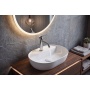 LUNOR countertop ceramic washbasin, 42x30,5cm, white