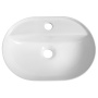 LUNOR countertop ceramic washbasin, 42x30,5cm, white
