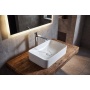 ARIAN countertop ceramic washbasin, 49,5x29,5cm, white