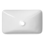 ARIAN countertop ceramic washbasin, 49,5x29,5cm, white