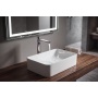 ARIAN countertop ceramic washbasin, 49,5x29,5cm, white