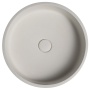 ISPIR concrete washbasin including drain, 40cm, white sandstone