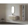 valamu Brahea 121x51.5 cm (90+30 cm), Rockstone, vasak, matt valge